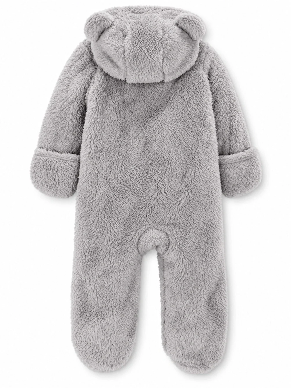 🆕 Carter’s Baby Teddy Fleece Bear Ear Hooded Bunting NWT NB 3M 9M